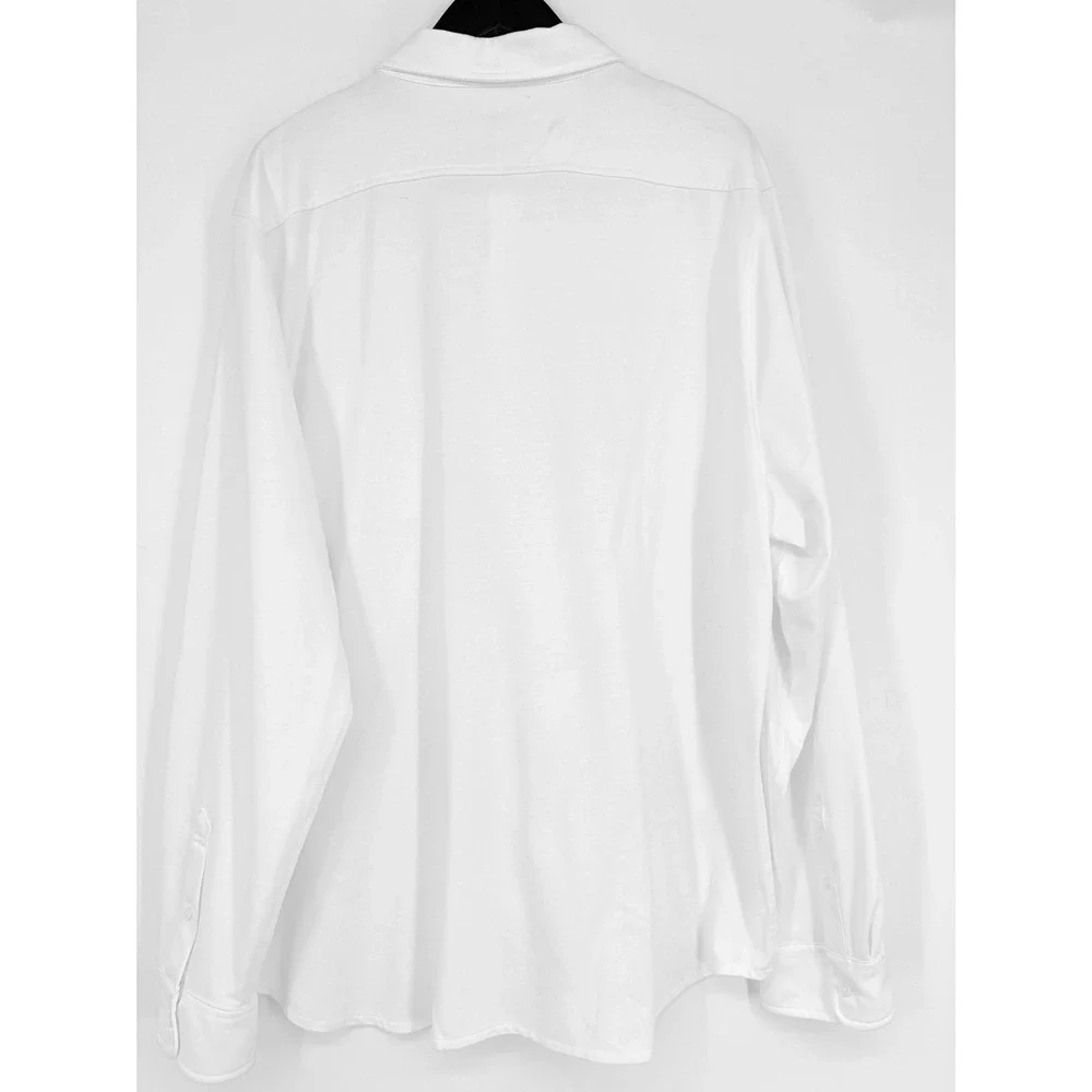 NWT‎ XXL J.Crew Men's Performance Knit Oxford Shirt White